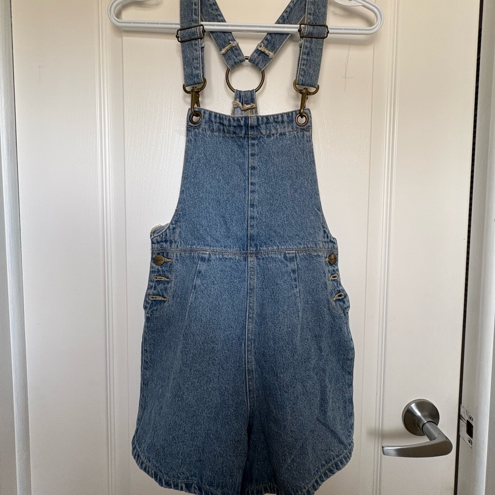 Denim Overalls with Adjustable Straps